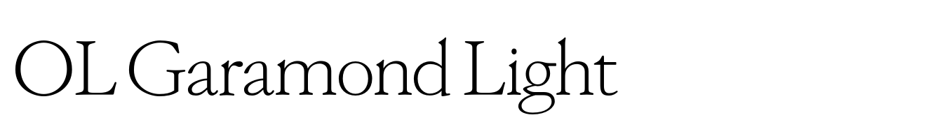 OL Garamond Light